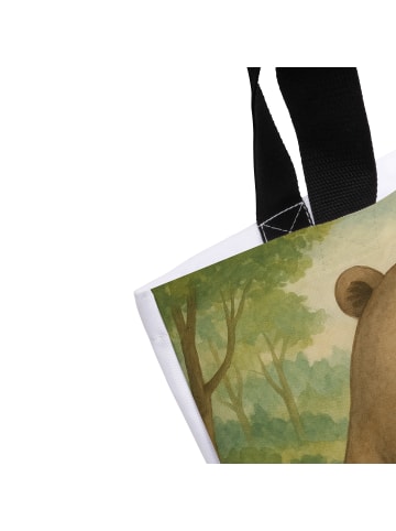 Mr. & Mrs. Panda Tote Bag Bär Gefühl Design ohne Spruch in Weiß