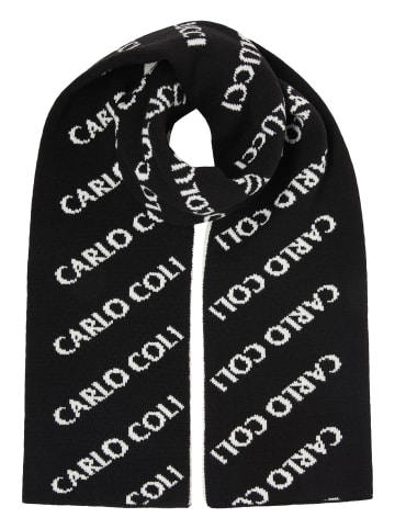 Carlo Colucci KnittedScarf De Vito in Schwarz / Weiß