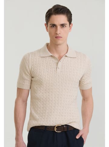 Felix Hardy Polo Shirt Kurzarm in Beige