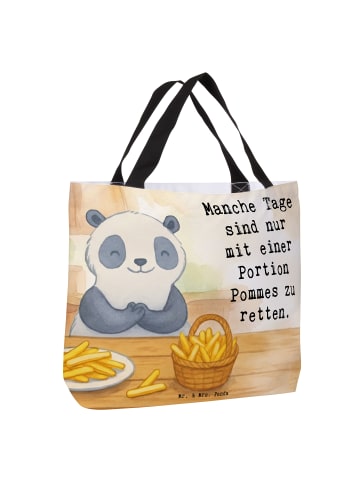 Mr. & Mrs. Panda Reisetasche Panda Pommes Gebet Design mit Spruch in Weiß