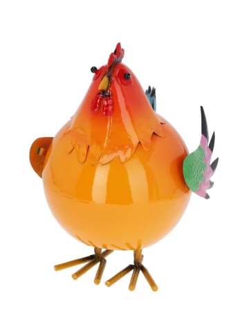 PROGARDEN Metallfigur Hahn in mehrfarben