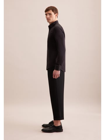 Seidensticker Business Hemd Shaped in Schwarz