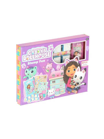 Gabby's Dollhouse Gabby's Dollhouse Stempel-Set Kinder Bastel-Set mit Stempeln in Lila