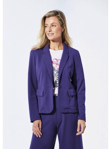 GOLDNER Kurzgröße:  Blazer Jersey-Blazer in royalblau