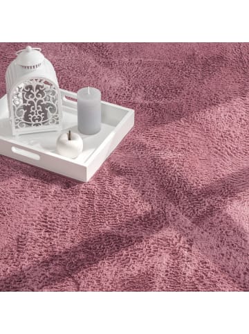 KADIMA DESIGN Teppich Kurzflor waschbar Einfarbig Wohnzimmer in Altrosa