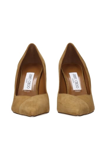 Jimmy Choo Braun Leder High Absatz Pumps