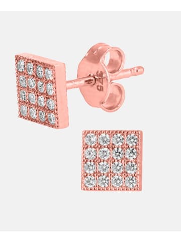 Vanlere Ohrstecker aus 375 Roségold mit Zirkonia in Roségold