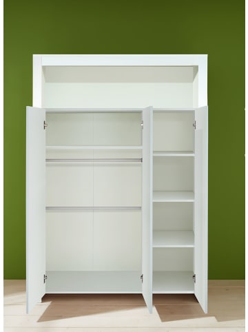 ebuy24 Kleiderschrank Olja Weiß 130 x 54 cm