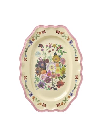 Rice Große Vintage Servierplatte Nathalie Lété in pink