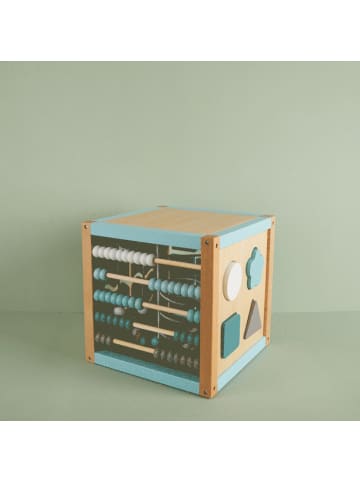 Bieco Spielwaren Motorikwürfel Scandi-Chic - ab 12 Monate in Blau