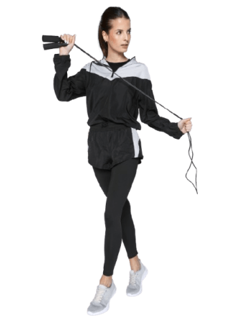 Onamaste Trainingstights mit Short Adele in Schwarz