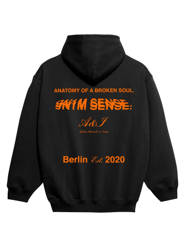 9N1M SENSE Kapuzenpullover in black