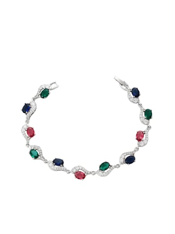 gaya Women Bracelet in Silver Multicolor