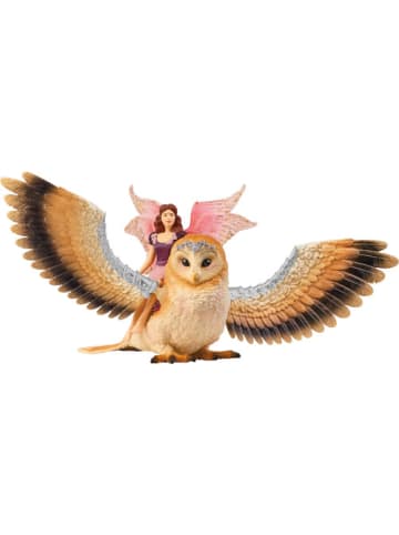 Schleich Spielfigur bayala® 70789 Elfe auf Glitzer-Eule - 3-12 Jahre