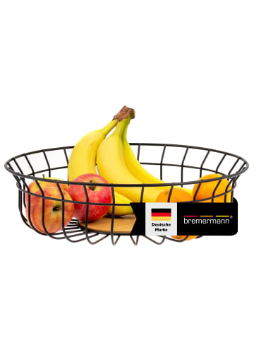 bremermann Obstkorb - Obstschale, Brotkorb aus Bambus und Metall