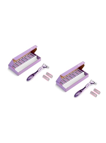 Bic Click 5 Soleil Damenrasierer Set - 2 Rasiergriffe und 20 Ersatzklingen