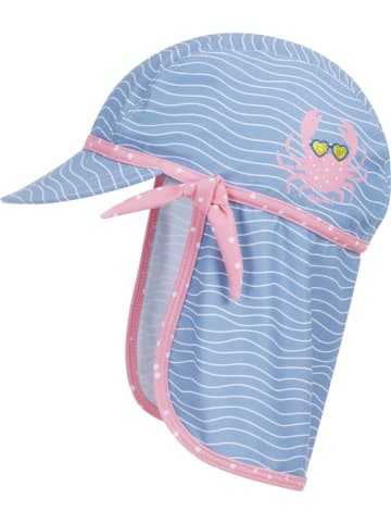 Playshoes Sonnenhut in blau/pink