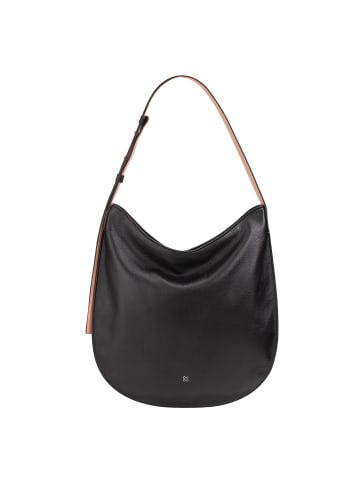 DuDu Schultertasche Leder 36.5 cm in black