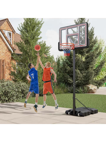 COSTWAY Basketballkorb Outdoor in Schwarz