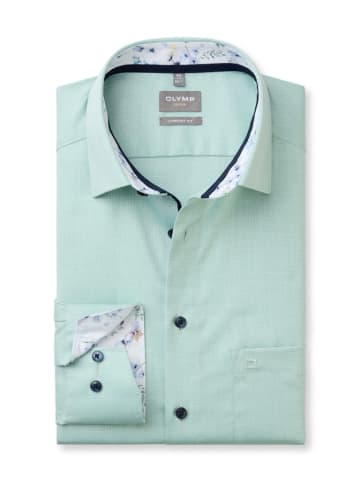 OLYMP  Hemd comfort fit in Grün