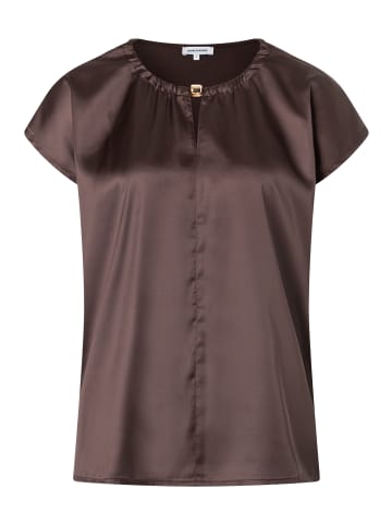 More & More Satinfrontshirt in espresso brown