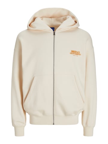 Jack & Jones Sweatshirt JORROXBURY ZIP in Weiß