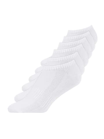SNOCKS Kinder Sneaker Socken aus Bio-Baumwolle 6 Paar in Weiß