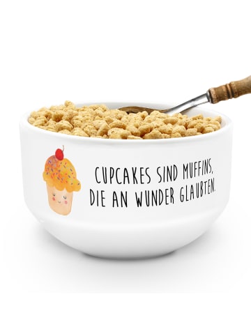 Mr. & Mrs. Panda dessertschale Cupcake mit Spruch in Weiß