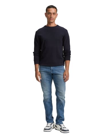 Tom Tailor Pullover STRUCTURED CREWNECK KNIT in Blau