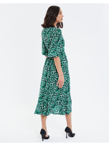 Threadbare Kleid THB Soda Wrap in Green Leoapard