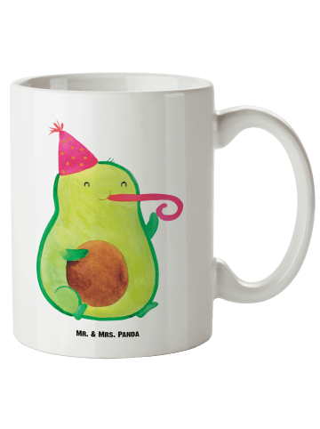Mr. & Mrs. Panda Becher Avocado Party Zeit ohne Spruch in Weiß