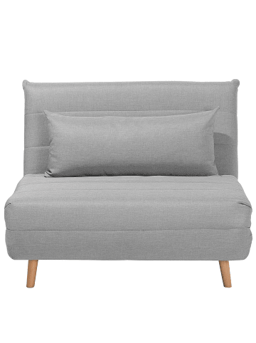 Beliani Einzelsofa SETTEN in Grau/Braun - (W) 104 x (H) 82 x (L) 90 cm