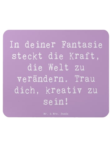 Mr. & Mrs. Panda Mauspad Spruch Die Freude an der Kreativität en... in Lavendeltraum