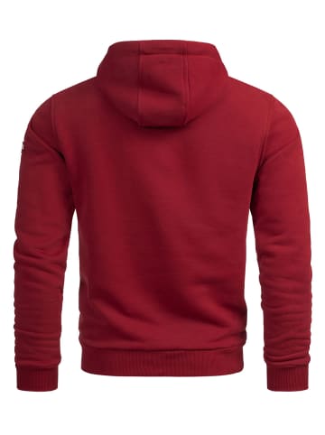 Alessandro Salvarini Hoodie Alessandro Salvarini Herren Hoodie AS295 in Bordeaux