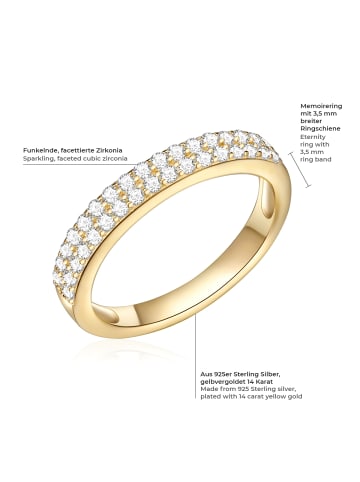 Rafaela Donata Ring Sterling Silber Zirkonia in gelbgold