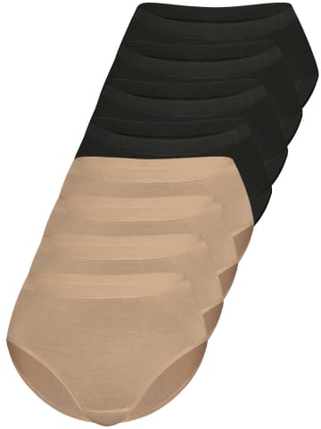 Sassa 8er Sparpack Slip Midi in black skin