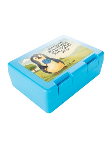 Mr. & Mrs. Panda Bento Box Pinguin Lolli Design mit Spruch in Weiß