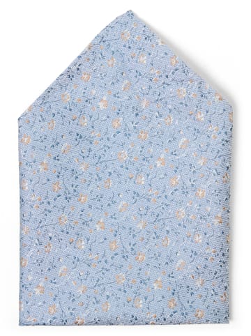 Roy Robson Fliege und Einstecktuch in hellblau - 0003