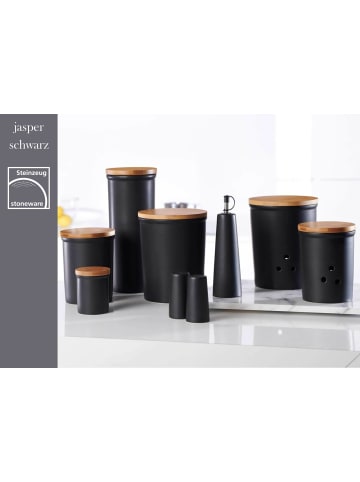 Ritzenhoff & Breker 6er Set Vorratsdosen Jasper 200 ml in schwarz-braun