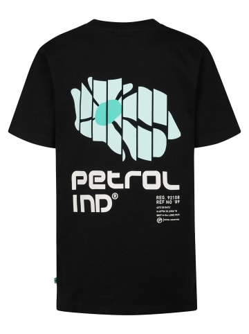 Petrol Industries T-Shirt mit grafischem Rückenprint Aguila in Schwarz