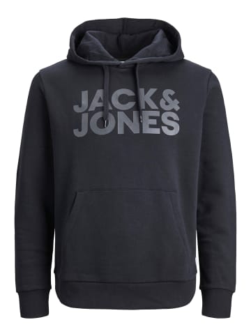 Jack & Jones Sweat Hoodie Kapuzen Pullover Sweatshirt JJECORP in Schwarz-4