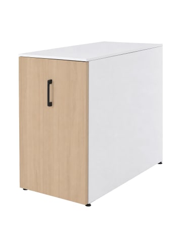 MCW Aktenschrank Q27, Weiß, Holzfront