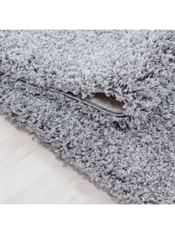 Teppich Boss Hochflor Teppich Lux Hellgrau