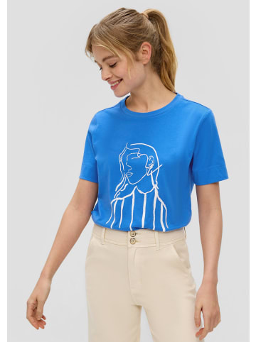 s.Oliver T-Shirt kurzarm in Blau