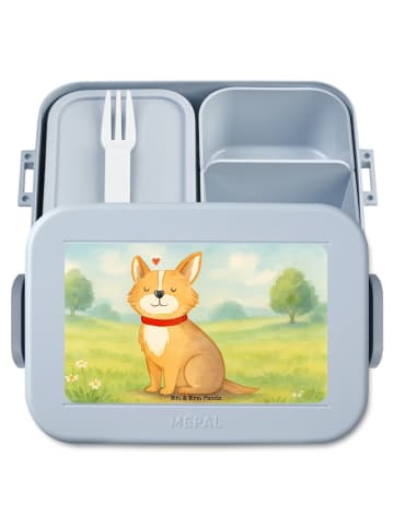 Mr. & Mrs. Panda MEPAL Bentobox Hund Glück Design ohne Spruch in Blau Pastell
