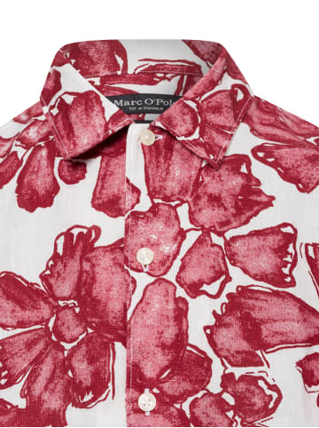 Marc O'Polo Hemd in bordeaux ecru - 0001