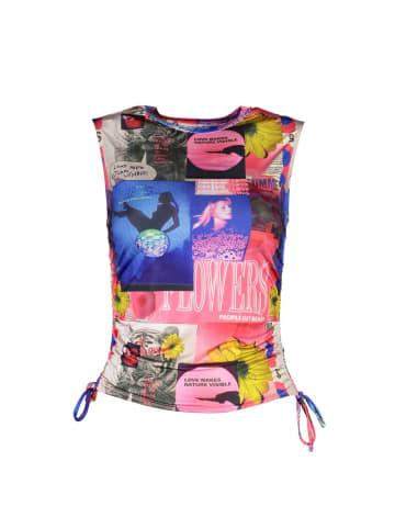 Desigual Blau Acetat Damen T-Shirt