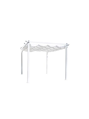 ebuy24 Pergola Lazio Weiß 345 x 395 cm