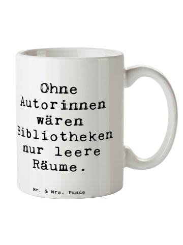 Mr. & Mrs. Panda Tasse Spruch Autorin Magie mit Spruch in Weiß