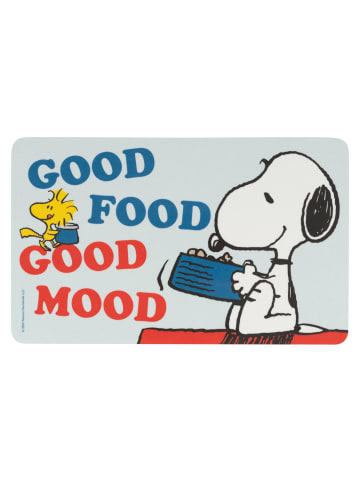 Snoopy Peanuts Snoopy Brettchen Good food Good mood Schneidebrettchen in blau
